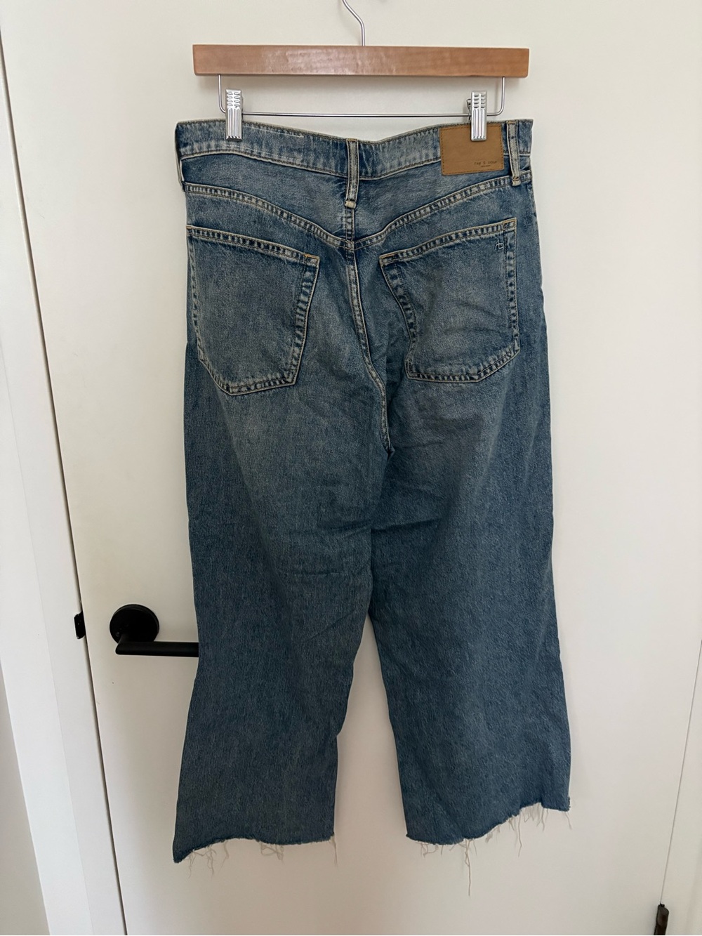 Rag & Bone High Waist Ankle Wide Leg Jeans Size 30 - Picture 2 of 4
